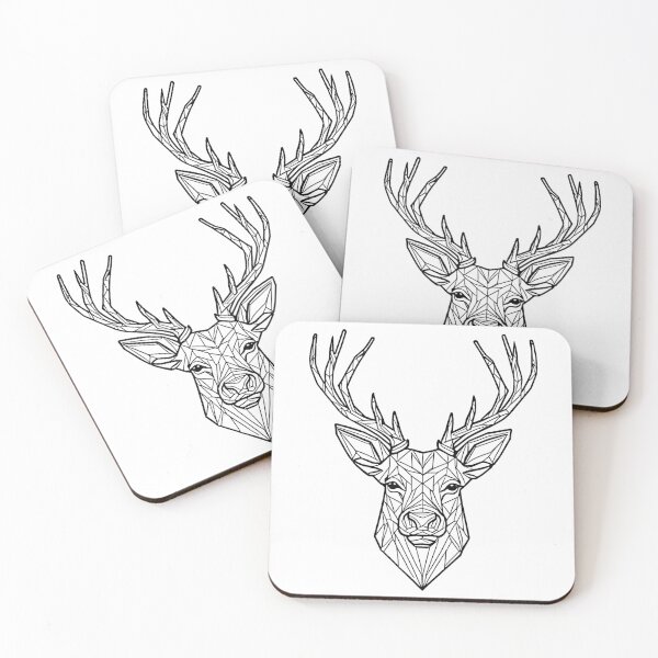 Item preview, Geometric Deer Art designed and sold by GeoSketchWear.