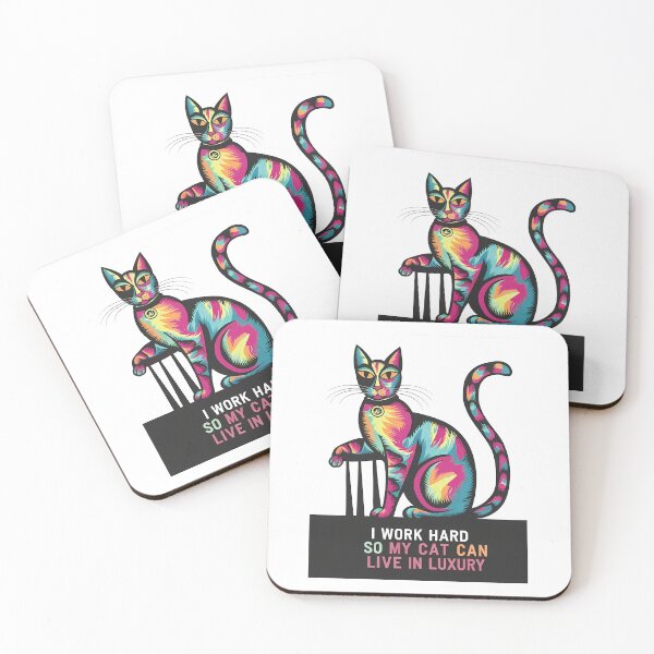 Item preview, "I Work Hard So My Cat Can Live in Luxury: Because Fluffy Deserves the Best!" designed and sold by OzzFrequency.