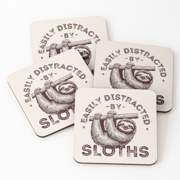 Item preview, Easily distracted by Sloths, funny Zookeeper quote, Zoo animals designed and sold by lagunaklein.