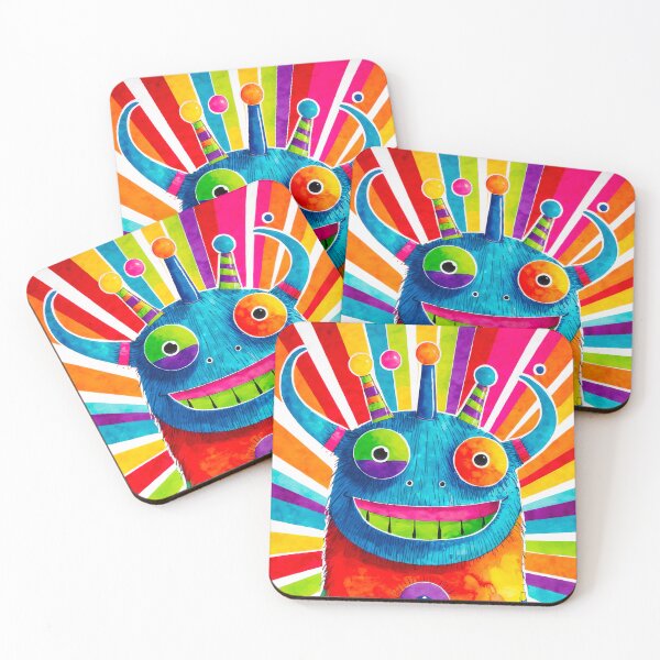Item preview, Funny colorful cute smiling Monster designed and sold by ArtDi101.