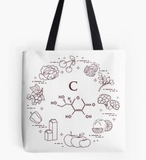 Foods rich in vitamin C. Tote Bag