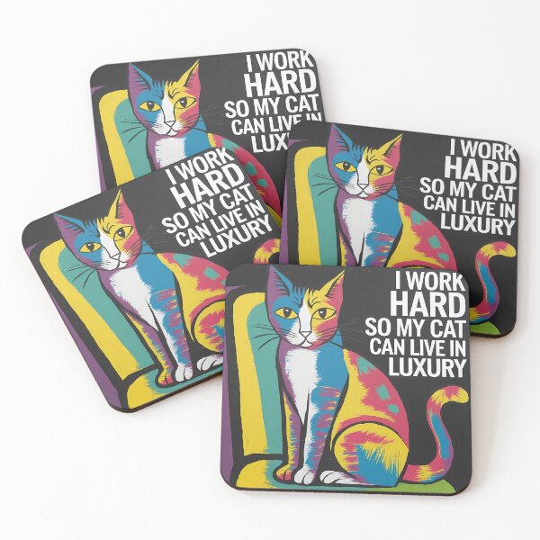 Item preview, I Work Hard So My Cat Can Live in Luxury: Because Fluffy Deserves the Best! designed and sold by OzzFrequency.