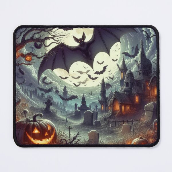 Item preview, bat to cemeteries Halloween Pumpkin designed and sold by Expressions-Sel.