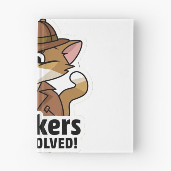 Item preview, Detective Whiskers – Cartoon Mystery Solver Sticker designed and sold by StyleSwitch.