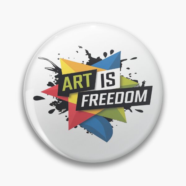Item preview, Bold "Art is Freedom" Creative Expression Design designed and sold by InkredibleZ.
