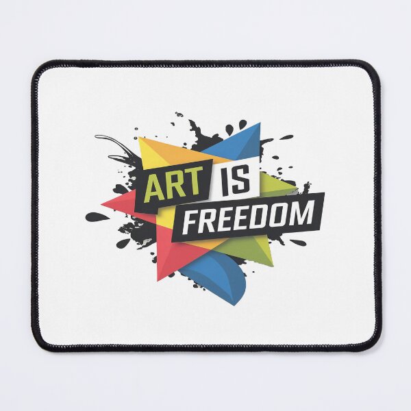 Item preview, Bold "Art is Freedom" Creative Expression Design designed and sold by InkredibleZ.