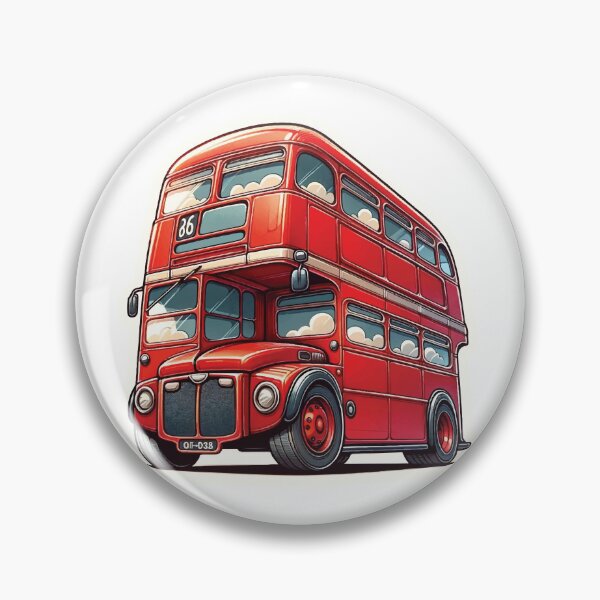 Item preview, Classic Red Double-Decker London Bus designed and sold by DecalBox.