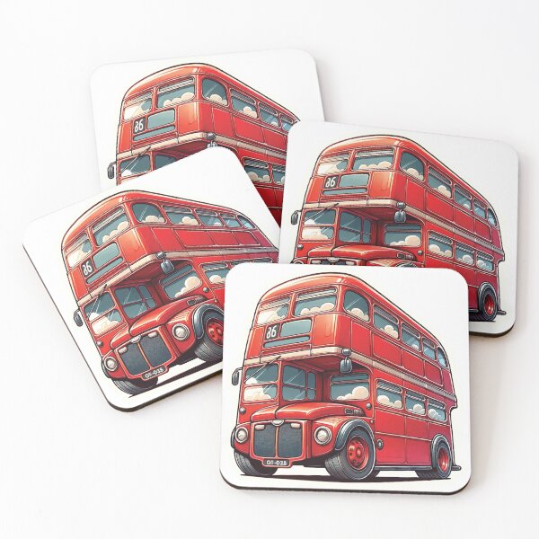 Item preview, Classic Red Double-Decker London Bus designed and sold by DecalBox.