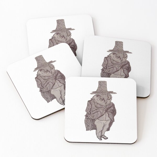 Item preview, Bertram Owl In Top Hat designed and sold by pinkyjainpan.
