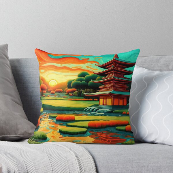 Item preview, Temple at Sunset 1 designed and sold by George Hutton Hunter.