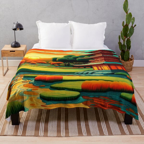 Item preview, Temple at Sunset 1 designed and sold by George Hutton Hunter.