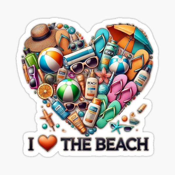 I love the Beach Sticker