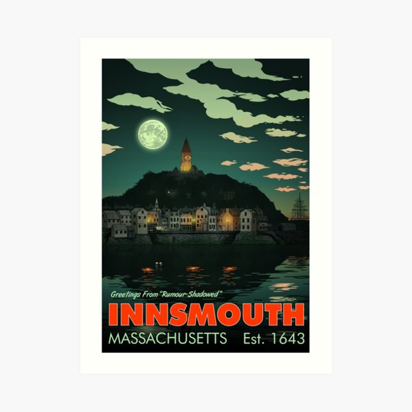 Greetings from Innsmouth, Mass Art Print