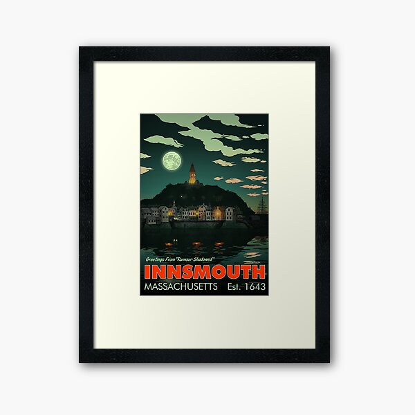 Vista previa del artículo con la obra «Saludos desde Innsmouth», diseñado y vendido por OtterSquad.