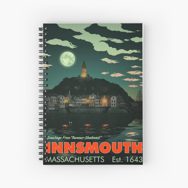 Greetings from Innsmouth, Mass Spiral Notebook