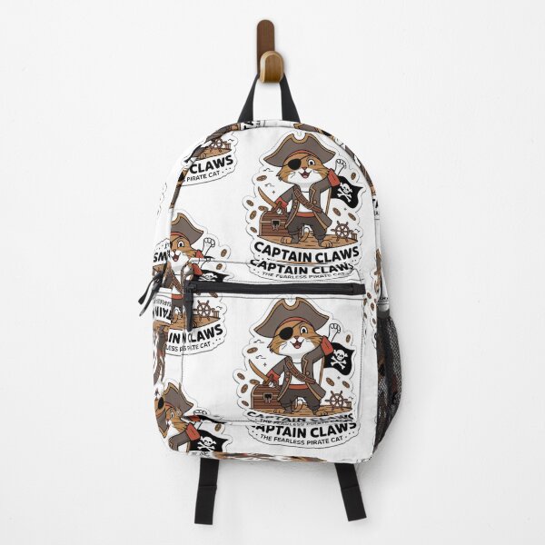 Item preview, Captain Claws – Cartoon Pirate Cat Sticker designed and sold by StyleSwitch.