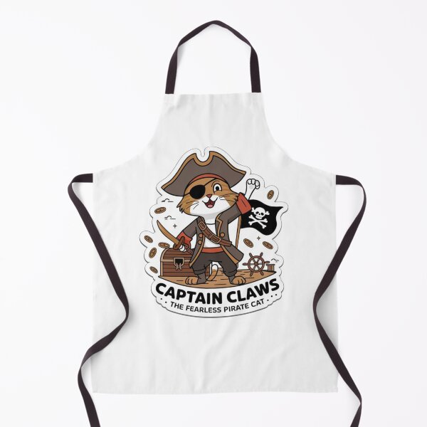 Item preview, Captain Claws – Cartoon Pirate Cat Sticker designed and sold by StyleSwitch.