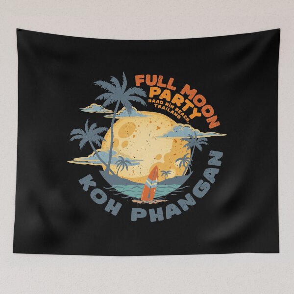 Item preview, Full Moon Party Koh Phangan - Haad Rin, Thailand designed and sold by LazyCaat.