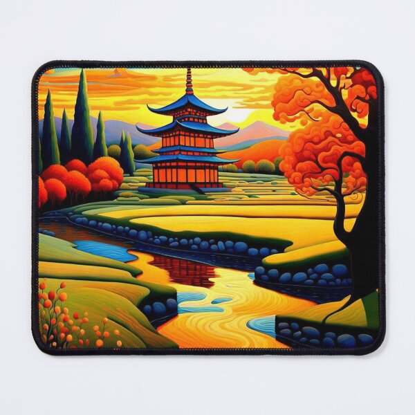 Item preview, Temple at Sunset 4 designed and sold by George Hutton Hunter.