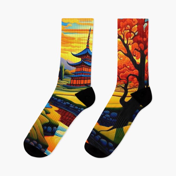 Item preview, Temple at Sunset 4 designed and sold by George Hutton Hunter.
