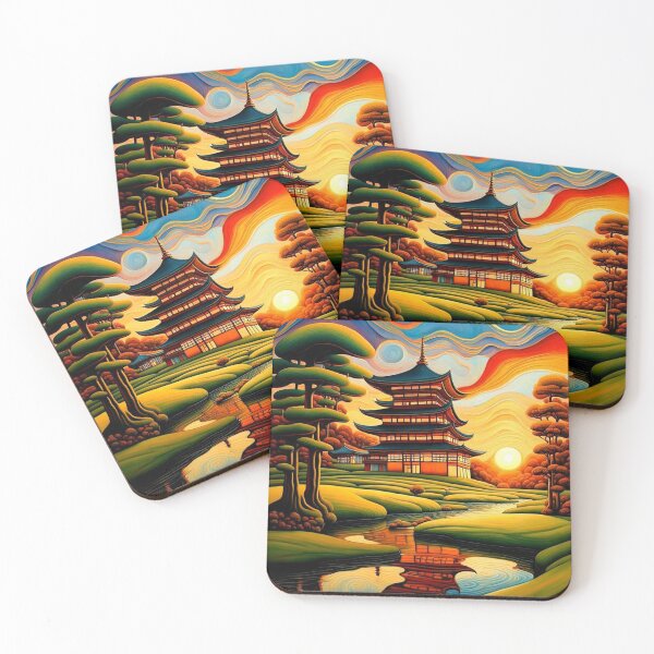 Item preview, Temple at Sunset 5 designed and sold by George Hutton Hunter.
