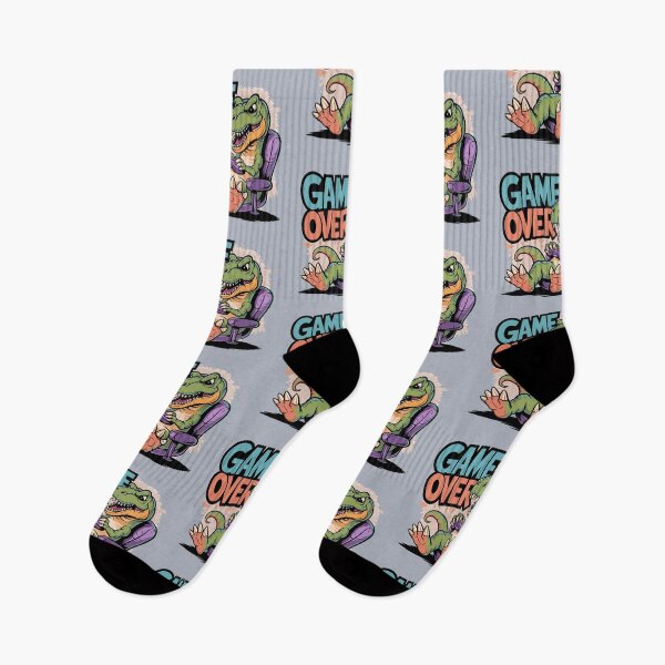 Item preview, Funny T-rex Dinosaur Gamer Game Over Graffiti designed and sold by Nature's Fancy.