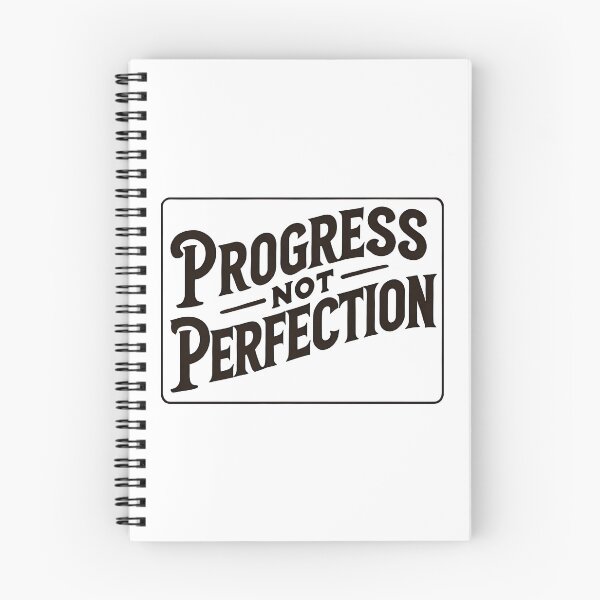 Item preview, Progress not perfection simple statement designed and sold by NebulaLabs.