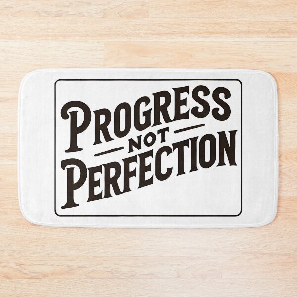 Item preview, Progress not perfection simple statement designed and sold by NebulaLabs.