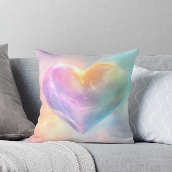 Item preview, Pastel Heartburst: Whimsical Rainbow Art & Designs designed and sold by AI-Only Creations.