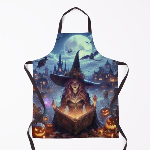 Item preview, witch with a magic book Halloween Pumpkin designed and sold by Expressions-Sel.