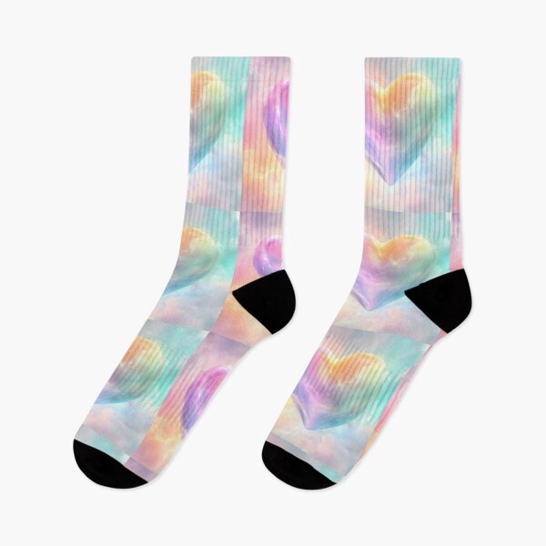 Item preview, Pastel Heartburst: Whimsical Rainbow Art & Designs designed and sold by AI-Only Creations.