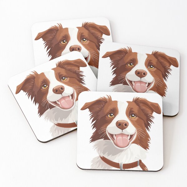 Item preview, Happy Border Collie Vector Illustration designed and sold by AI Gizmo.