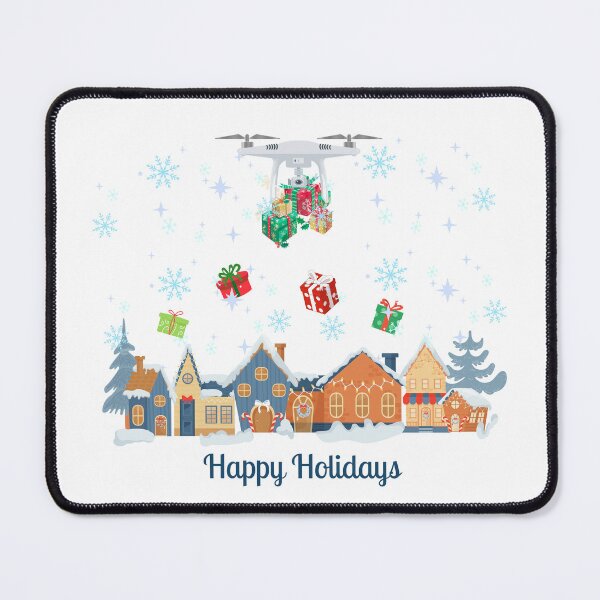 Item preview, Happy Holidays Drone designed and sold by Cozycreationden.
