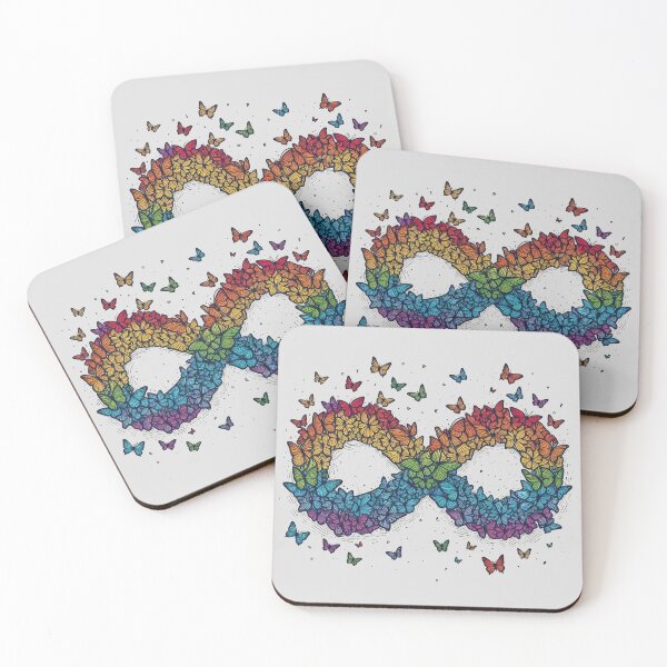 Item preview, Rainbow infinity butterfly  designed and sold by Vkinsify.