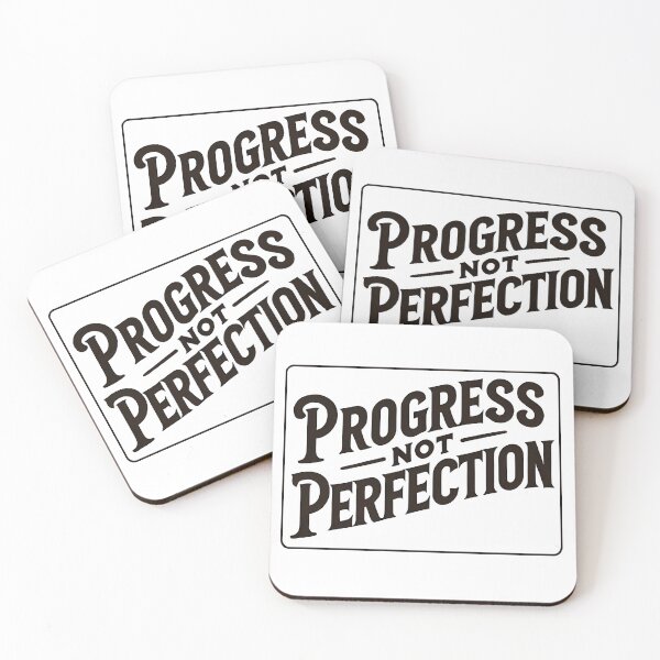 Item preview, Progress not perfection simple statement designed and sold by NebulaLabs.