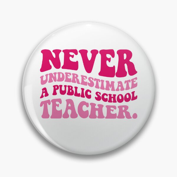 Item preview, wavy Never Underestimate A Public School Teacher T-Shirt designed and sold by Fadawich.