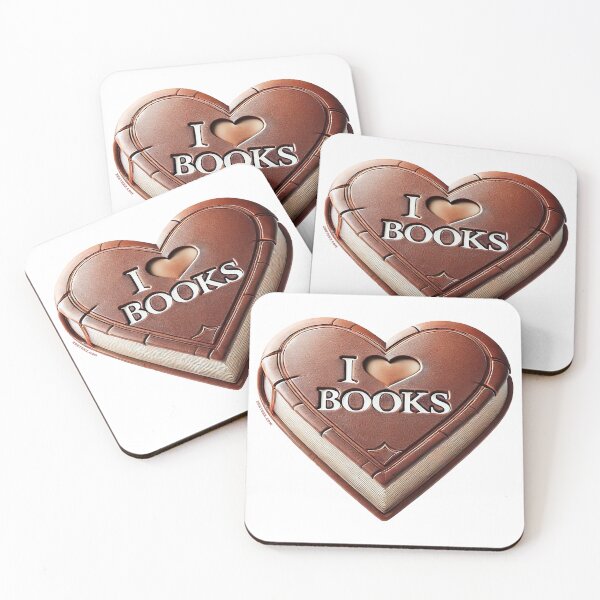 Item preview, I love Books Heart Shaped designed and sold by zeeteezofficial.