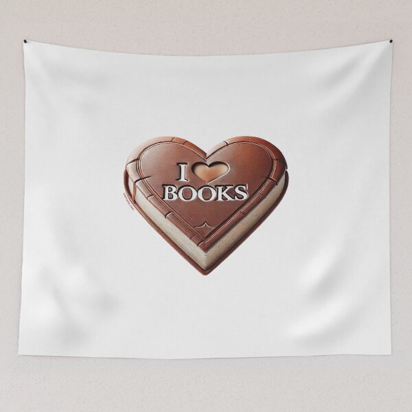Item preview, I love Books Heart Shaped designed and sold by zeeteezofficial.
