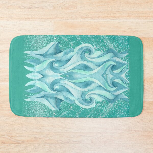 Item preview, Blue ocean waves designed and sold by esao.