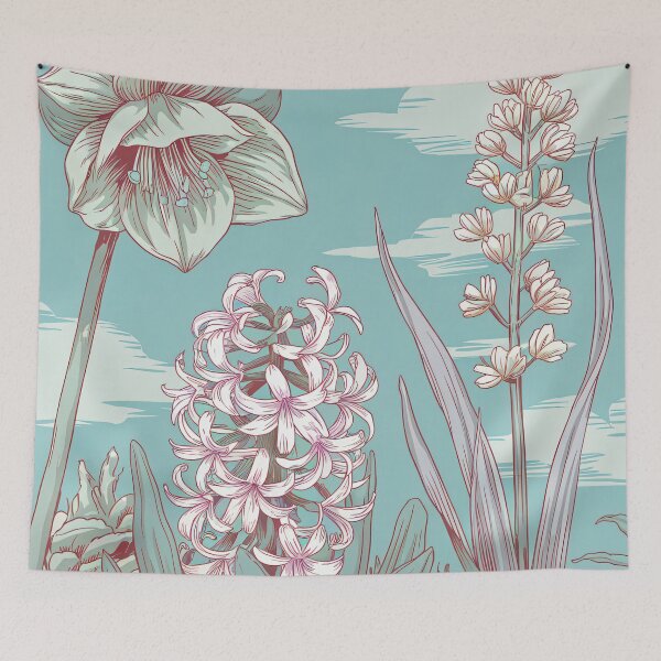 Item preview, Pastel Art Style With Hellebore, Hyacinth And Bear Grass designed and sold by pixelplaza.