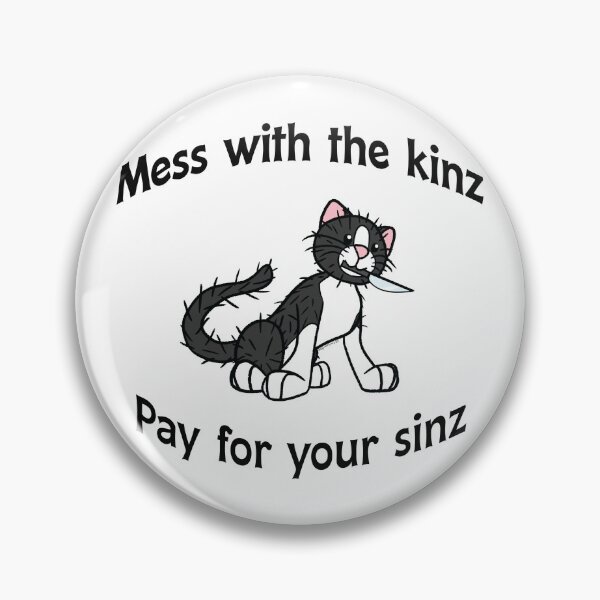 Item preview, Pay for your sinz (B/W cat) designed and sold by werelucarioden.