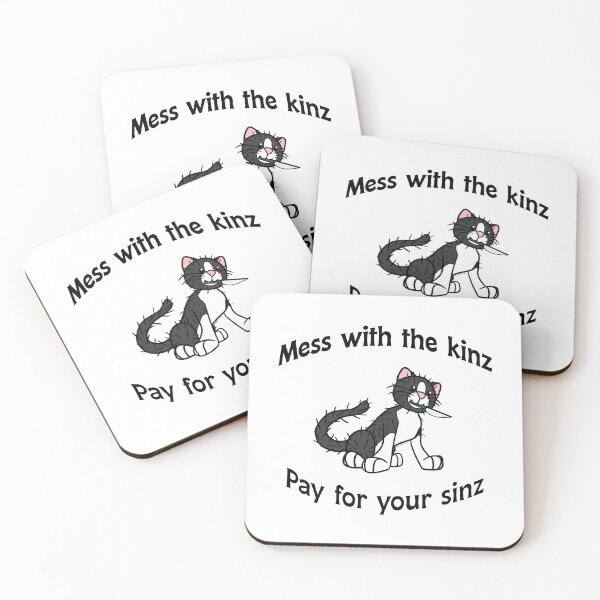 Item preview, Pay for your sinz (B/W cat) designed and sold by werelucarioden.