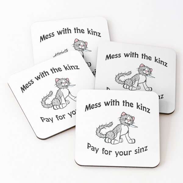 Item preview, Pay for your sinz (Grey/White cat) designed and sold by werelucarioden.