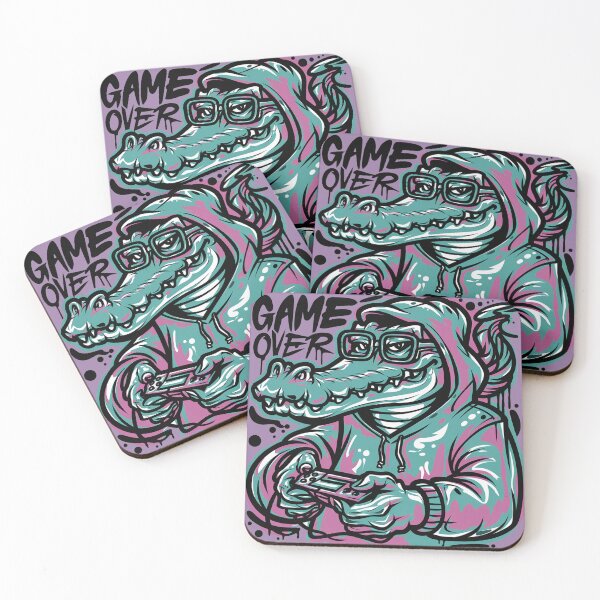 Item preview, Copy of Funny Alligator Gamer Game Over Graffiti designed and sold by Nature's Fancy.