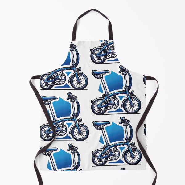 Item preview, Stylish Fold-Up Bike in Cool Blue designed and sold by DecalBox.