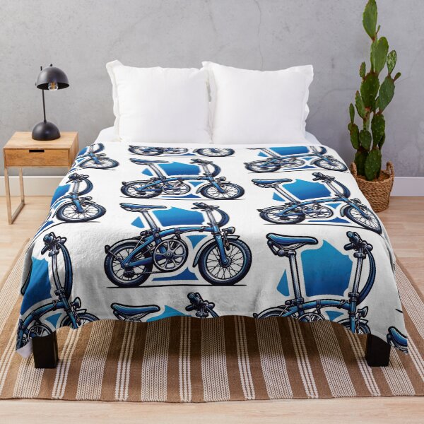 Item preview, Stylish Fold-Up Bike in Cool Blue designed and sold by DecalBox.