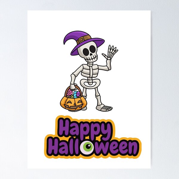 Item preview, Happy Halloween, Skieleton, Trick or Treat  designed and sold by BBmakedesign.