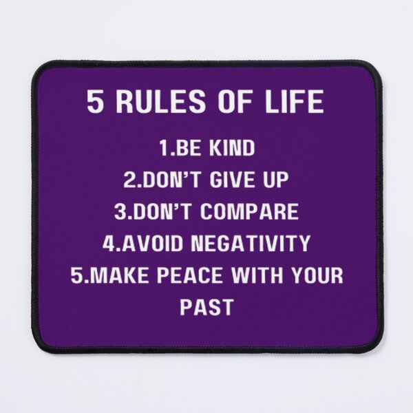 Item preview, 5 Rules of life. designed and sold by Jimmybyjimmy.