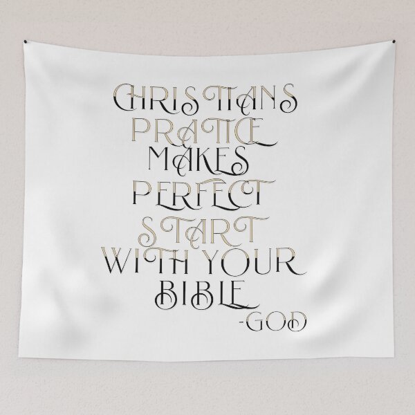Item preview, Christians Practice Makes Perfect Start With Your Bible designed and sold by S4G Tees.