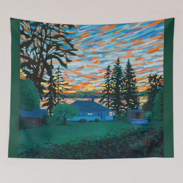 Item preview, Cottage Evening, Bowen Bay designed and sold by MichaelEpp.